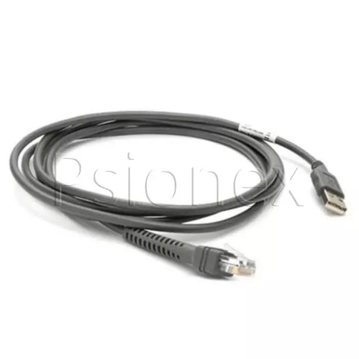 Zebra Shielded USB Cable. Series A 12ft. Coiled