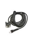 CAB-362 Datalogic Cable, RS-232, 9P, Female, Coiled, 3.6 m