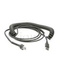 Zebra USB Cable, Series A Connector, 9ft. (2.8m) Coiled CBA-U12-C09ZAR