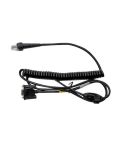 CBL-020-300-C00-01, Honeywell Cold Storage Freezer Rated Connection Cable, coiled RS232 Cable (9 Pin, 5V Signals) external power with option for host power on pin 9.