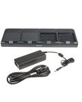 Honeywell CT50 4-slot battery charger, includes Dock, Power Supply, EU Power Cord