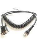 Datalogic PowerScan Cable PWR 9 Pin female RS232, Coiled, 6 ft. CAB-434
