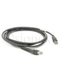 Zebra Shielded USB Cable. Series A, 12ft. Coiled CBA-UF6-C12ZAR