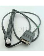 RS232 cable, DB9 Female Connector, 1.5m, coiled, TxD on 2 CBA-R02-C09PAR