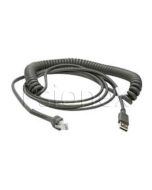 Zebra USB Cable, Series A Connector, 9ft. (2.8m) Coiled CBA-U12-C09ZAR