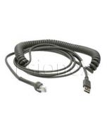 Zebra USB Cable, Series A Connector, 15ft. (4.6m) Coiled CBA-U09-C15ZAR